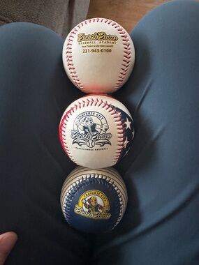 Traverse City Beach Bums Collectible Baseballs - White/Red/Blue